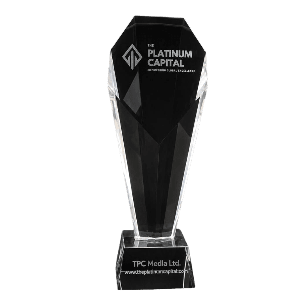 The Platinum Capital Awards trophy